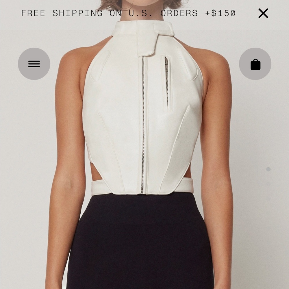 Faux leather open top Khy Kylie